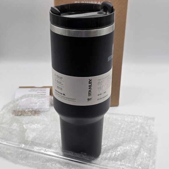 Stanley Black Chrome 40 Oz Quencher Tumbler H2.0 Flow State 40 oz, New - Picture 7 of 10